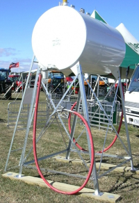 1100L Above Ground Gravity Feed Dual Fuel Storage Tank